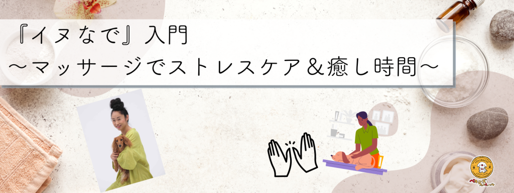 『イヌなで』入門　〜マッサージでストレスケア＆癒し時間〜